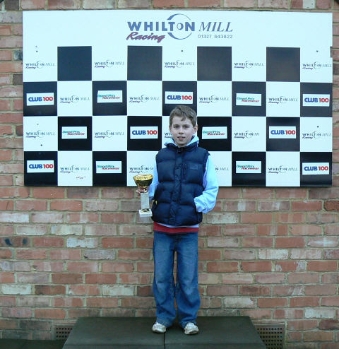 Photo of receiving my first Cup at Whilton.